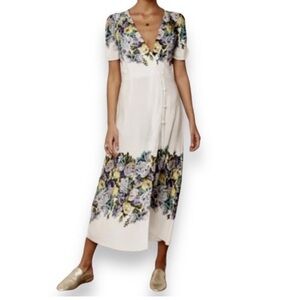 Free People Jamie Floral White Dress